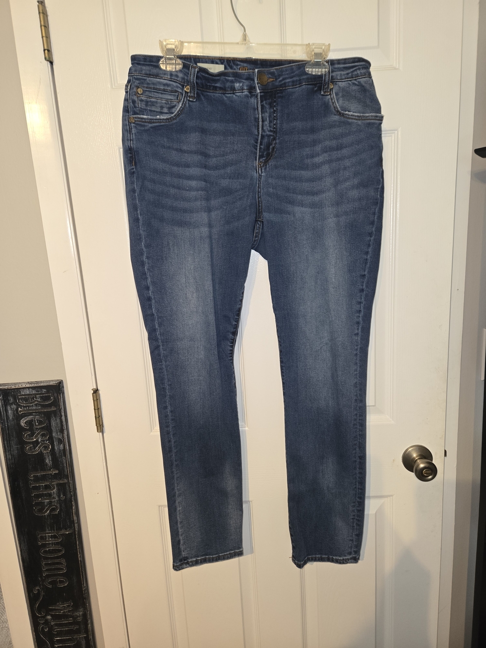 Kut from the Kloth 16W Boyfriend Jeans SP094GF6 Blue Stretch Denim Plus Size